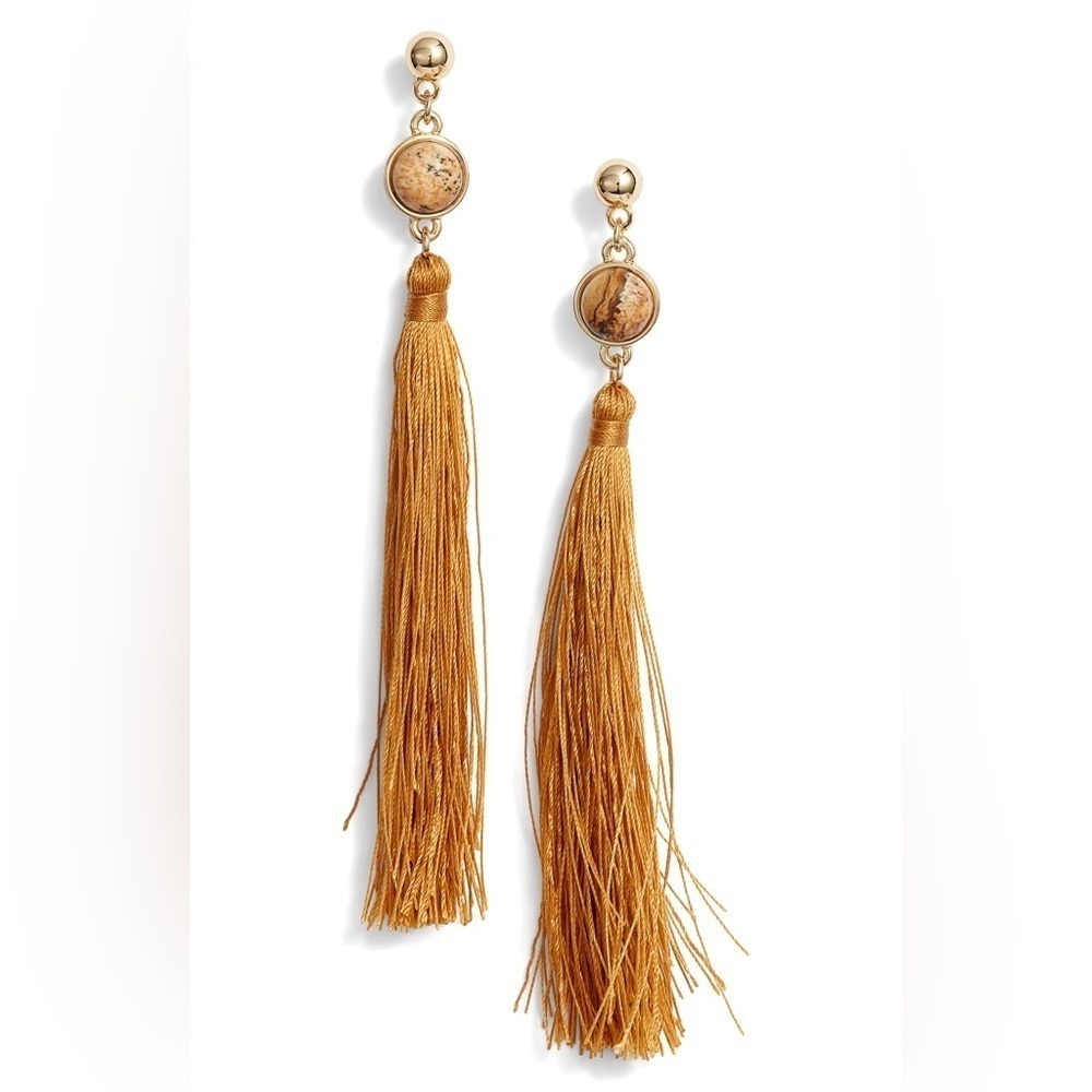 Uncommon James Fringe Tassel Strand Drop Earrings by Kristin Cavallari NWT
